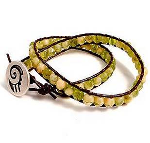 Beads and Leather Bracelet