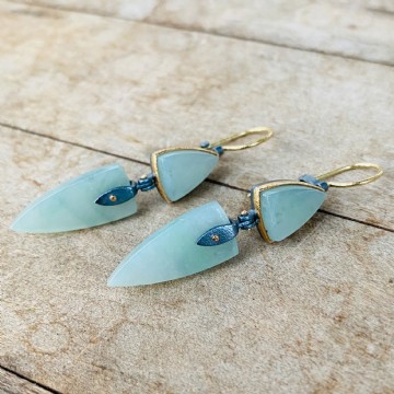 Saddle Set Hinged Earrings with Alex Boyd