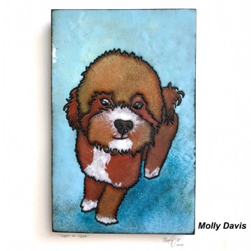 Full resolution version of Enamel Dog Portrait by Molly Davis photo