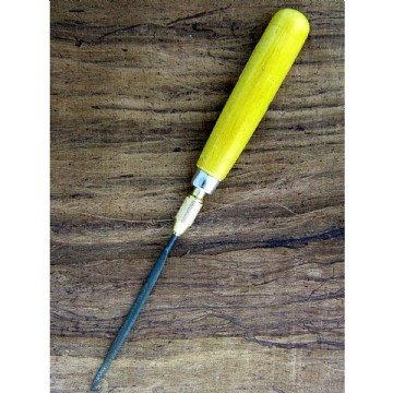 Wood Needle File Handle with Brass Chuck Photo