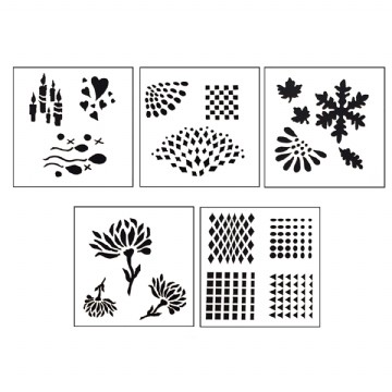 Design Stencils "Reflections" Set of 5 Photo