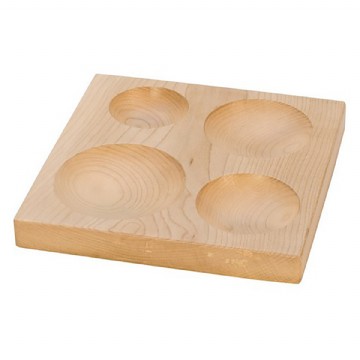 4 Round Shallow Groove Wooden Shaping Block Photo