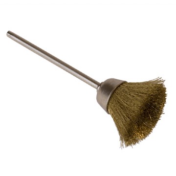 1/2" Cup Wire Bristle Brush - Brass Photo