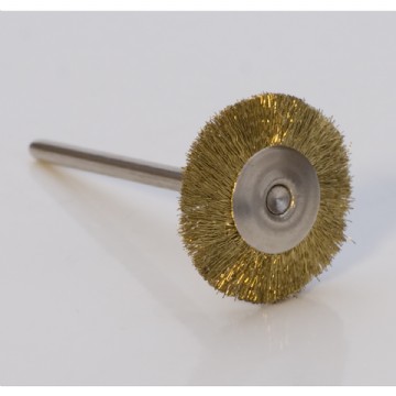 3/4" Mounted Wire Brush Brass 3/32" Man. Photo