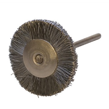 3/4" Mounted Wire Brush Steel 3/32" Man. Photo