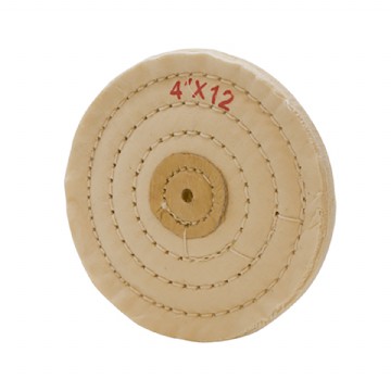 White Muslin Buff, Stitched Lthr Photo