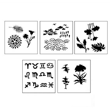 Design Stencils "Universe" Set of 5 Photo