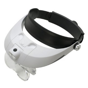 Headband Magnifier with Light Photo