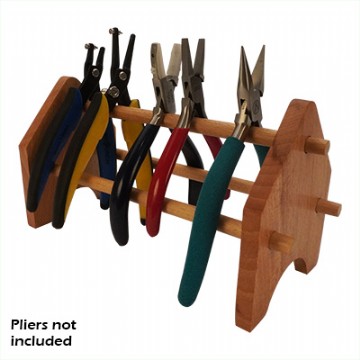 Wood Plier Stand - Ships Flat Photo
