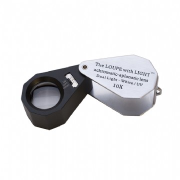 LED/UV Lighted Loupe 10x21mm Photo